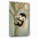 Children’s Room Decor - Playful Monkey Jungle Wall Art for Boys