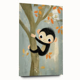 Children’s Room Decor - Playful Monkey Jungle Wall Art for Boys