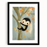 Children’s Room Decor - Playful Monkey Jungle Wall Art for Boys