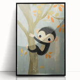 Children’s Room Decor - Playful Monkey Jungle Wall Art for Boys