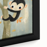 Children’s Room Decor - Playful Monkey Jungle Wall Art for Boys