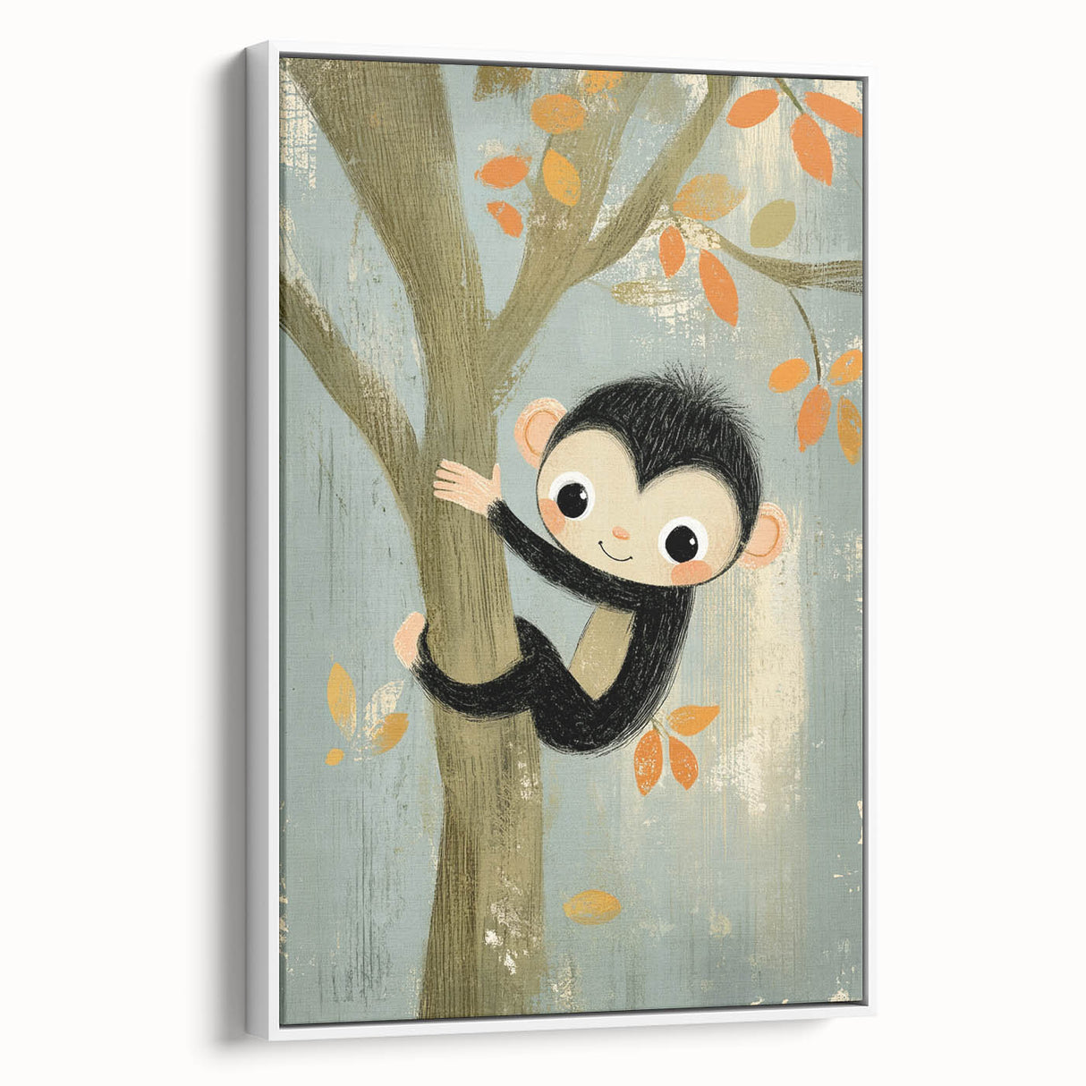 Children’s Room Decor - Playful Monkey Jungle Wall Art for Boys