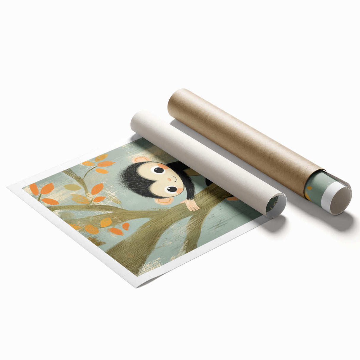 Children’s Room Decor - Playful Monkey Jungle Wall Art for Boys