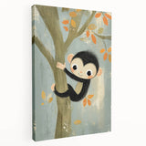 Children’s Room Decor - Playful Monkey Jungle Wall Art for Boys