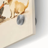 Boy and Puppy Nursery Wall Art – Kids Room & Baby Room Decor