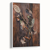 Extra large framed canvas of vintage poster art depicting a colorful fall scene, ideal for living room decor.