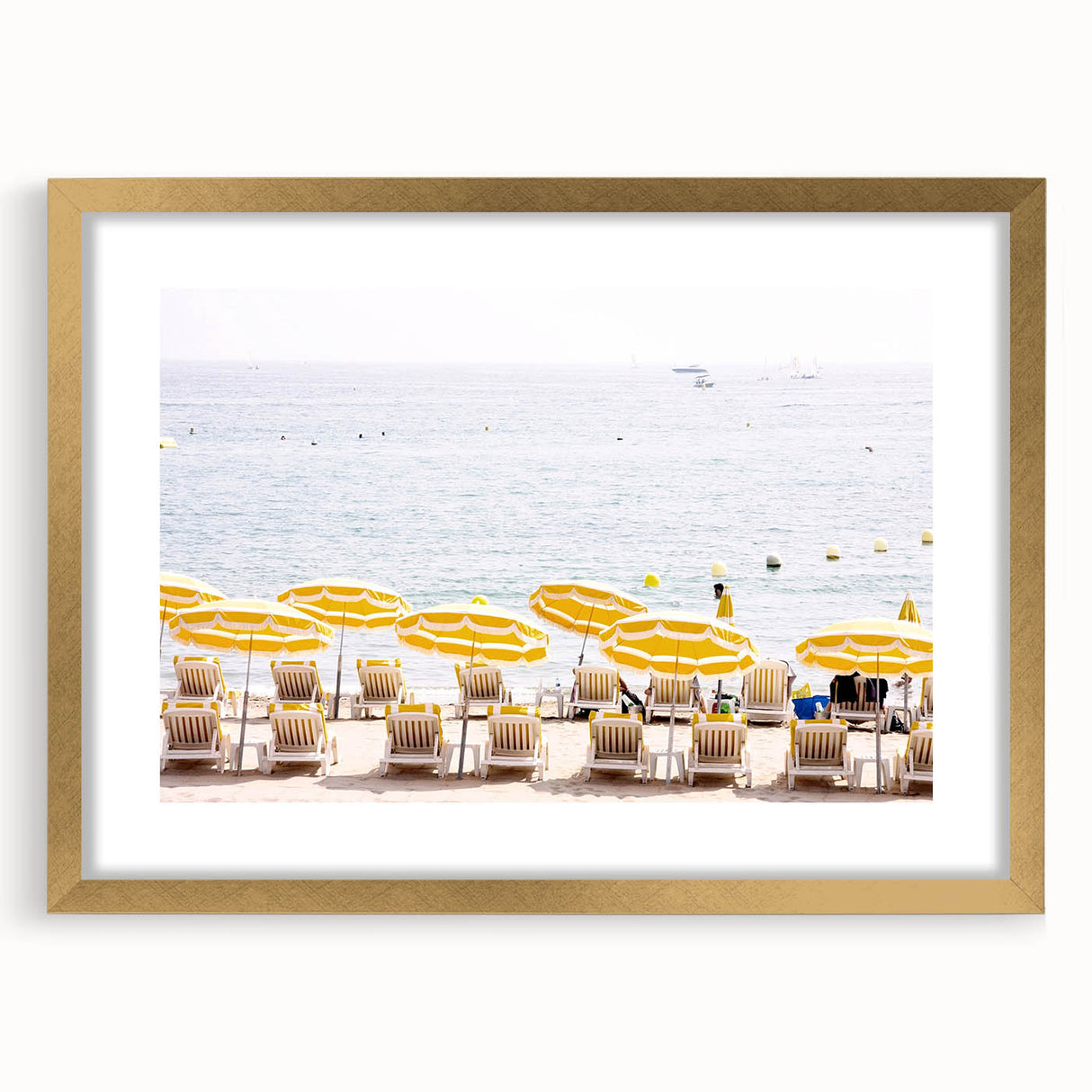 Extra large abstract art print featuring textured swirls in warm orange and yellow tones on a gold-framed canvas.