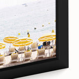 Extra large framed canvas featuring textured, colorful art of summer scenery in black, ideal for living room decor.