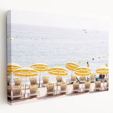 Large abstract summer-themed canvas art with vibrant orange and yellow tones, ideal for kitchen wall decor.
