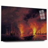 Famous Romantic Era Art - The Battle of Sinop Canvas Print