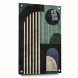 Geometric Modern Wall Art - Bold Abstract Dining Room Print