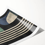 Geometric Modern Wall Art - Bold Abstract Dining Room Print