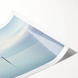 Minimalist Ocean Office Wall Art – Tranquil Seascape Print