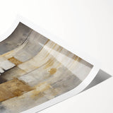 Abstract figurative rolled print showcasing vibrant colors and dynamic shapes, ideal for modern home decor. Features a smooth texture, elegantly packaged in a protective cardboard tube for safe delivery.