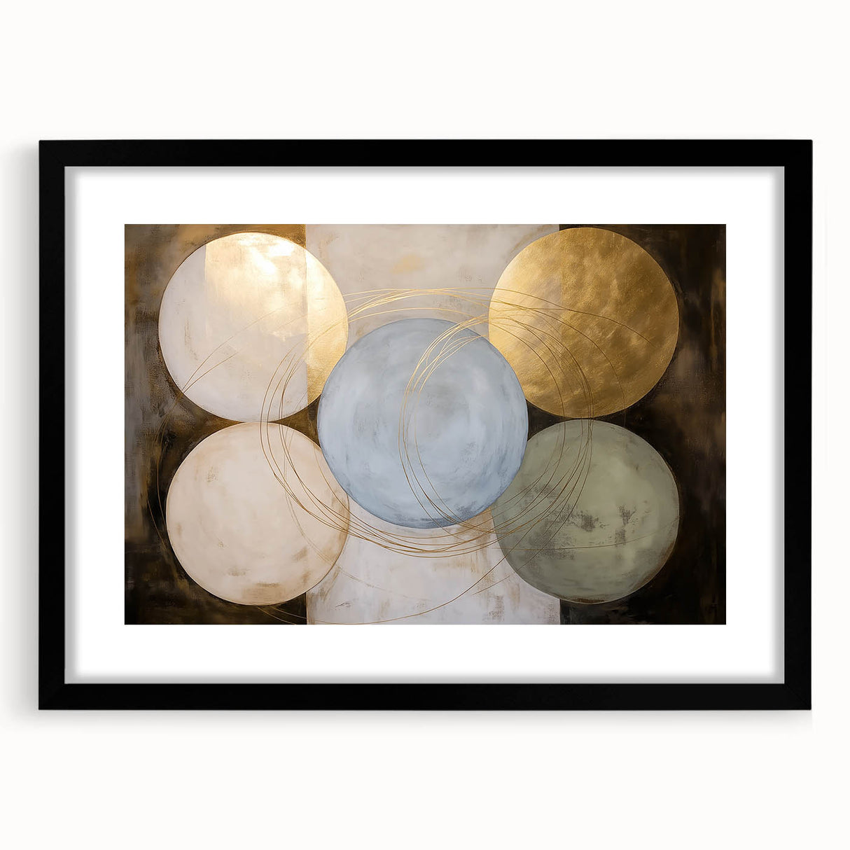 Abstract geometric frame in matte black, showcasing a sleek, modern design perfect for contemporary decor. Ideal for displaying artwork or photos, this frame enhances any interior setting.