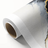 Fluid Abstract Art Collection – Gold and Turquoise Motion Flow