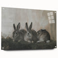 Acrylic glass display showcasing a side view of a vibrant animal-themed design, complete with colorful pins for mounting, perfect for modern home decor or art enthusiasts.