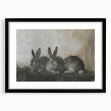 Black-framed animal art print showcasing a colorful wildlife design with a white mat, perfect for home decor and nature enthusiasts, enhancing any room's aesthetic.