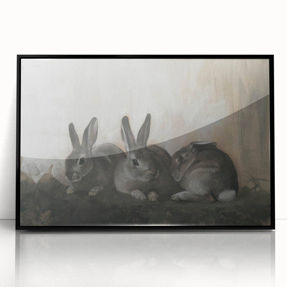 Framed acrylic artwork showcasing a vibrant animal design with a black frame, perfect for adding a modern touch to home decor. Ideal for animal lovers and art enthusiasts.
