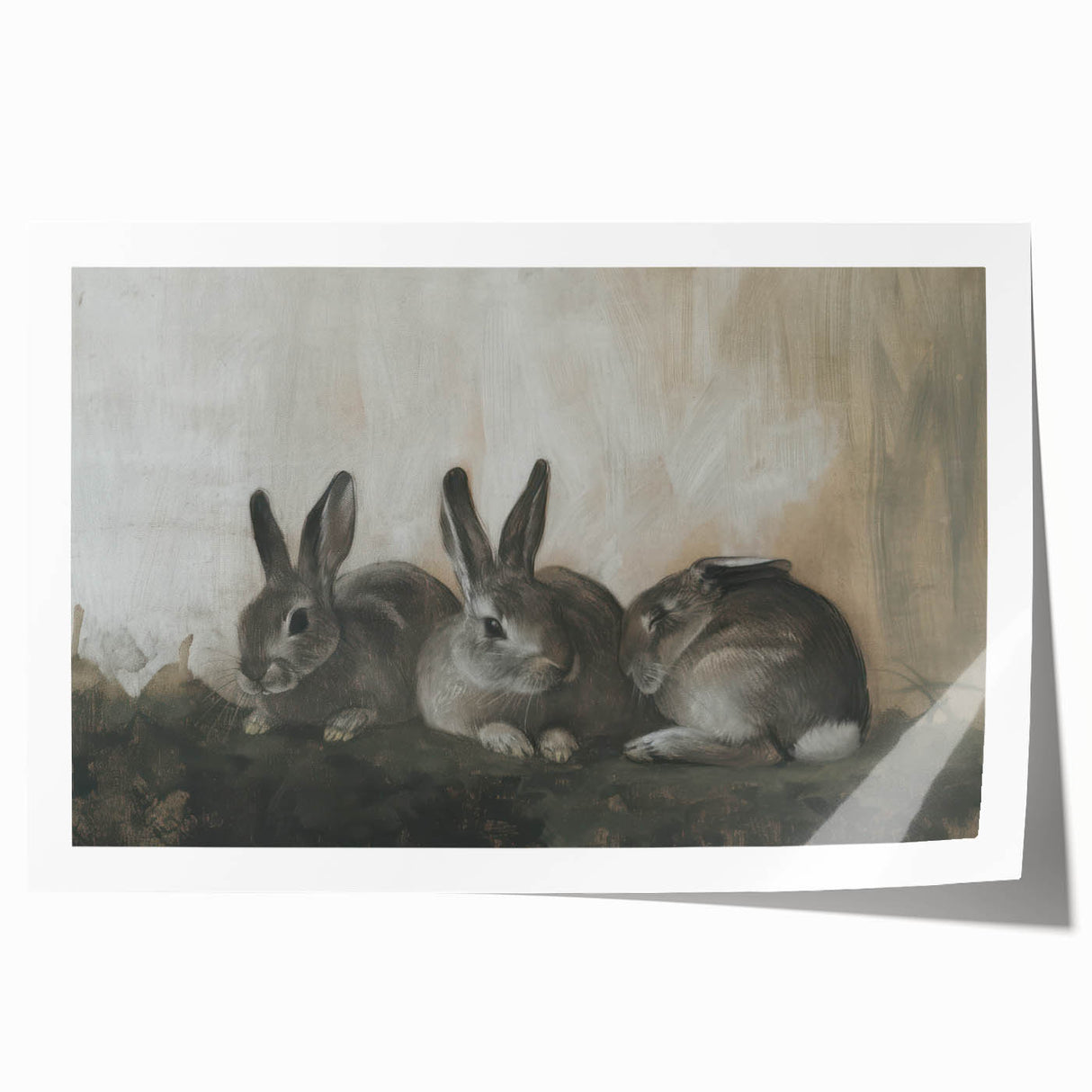 Rolled canvas print showcasing vibrant animal designs with intricate details, featuring a rich color palette. Packaged securely in a sturdy cardboard tube for safe shipping. Ideal for home decor enthusiasts and wildlife art lovers looking to enhance their space.