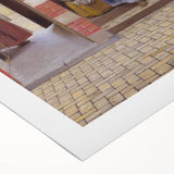 Historical Art - Baroque Courtyard Scene with Mother and Child