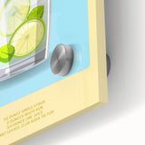 Large abstract wall art print in mid-century modernist style, featuring vibrant red and orange tones on acrylic glass.