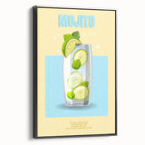 Black and white vintage poster art of a landscape on framed canvas, suitable for bedroom decor.