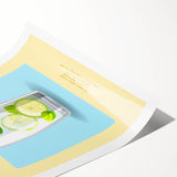 Extra large rolled print featuring line art flowers in black and white, ideal for large living room wall art.