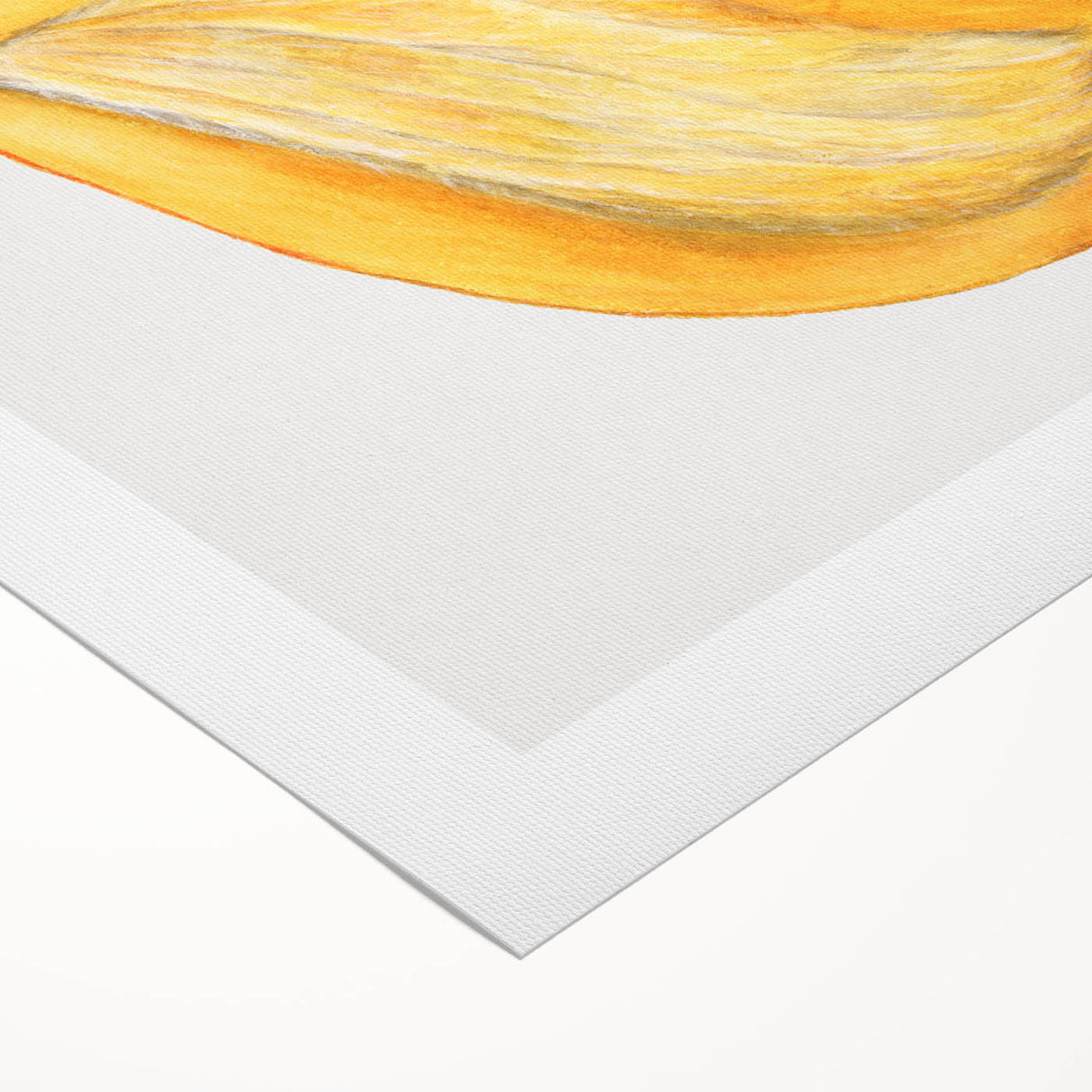 Art deco poster featuring an array of vibrant fruits on a rolled canvas, suitable for dining room wall art.