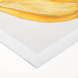 Art deco poster featuring an array of vibrant fruits on a rolled canvas, suitable for dining room wall art.