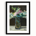 Impressionism Wall Art - Vase of White Lilacs and Roses - Floral Print