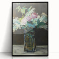 Impressionism Wall Art - Vase of White Lilacs and Roses - Floral Print