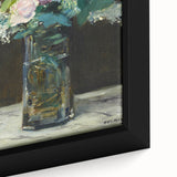 Impressionism Wall Art - Vase of White Lilacs and Roses - Floral Print
