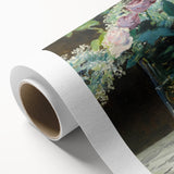 Impressionism Wall Art - Vase of White Lilacs and Roses - Floral Print