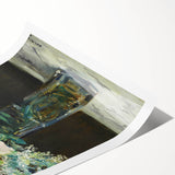 Impressionism Wall Art - Vase of White Lilacs and Roses - Floral Print