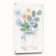 Watercolor Floral Vase Print - Girls Bedroom Art