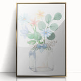 Watercolor Floral Vase Print - Girls Bedroom Art