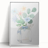 Watercolor Floral Vase Print - Girls Bedroom Art