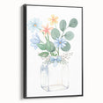 Watercolor Floral Vase Print - Girls Bedroom Art