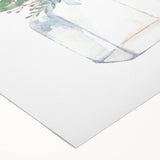 Watercolor Floral Vase Print - Girls Bedroom Art