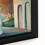 Modern Wall Art - Serene Palace Gate Scene - Contemporary Art Print