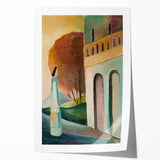 Modern Wall Art - Serene Palace Gate Scene - Contemporary Art Print