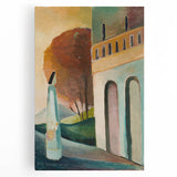 Modern Wall Art - Serene Palace Gate Scene - Contemporary Art Print