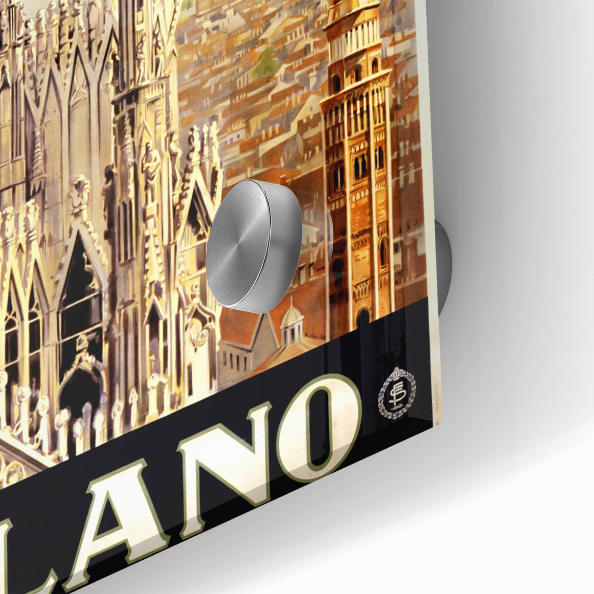 Retro Milano Travel Poster – Vintage Italian City Art