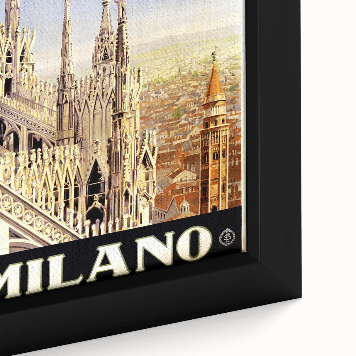 Retro Milano Travel Poster – Vintage Italian City Art