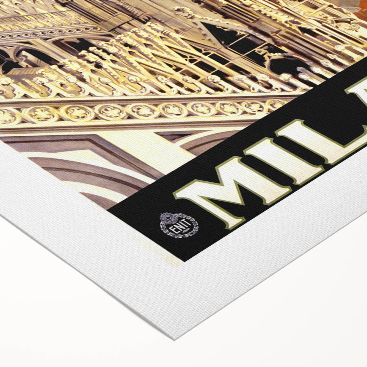 Retro Milano Travel Poster – Vintage Italian City Art