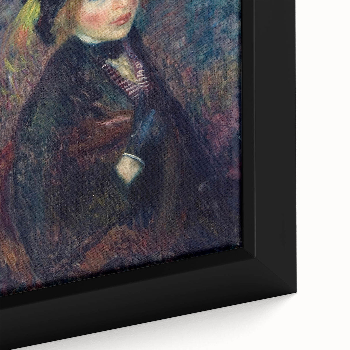 Head of Girl with Feathered Turban Art Print - William Glackens Portrait