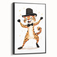 Boys Wall Art Prints - Playful Cheetah Kids Room Art Decor