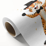 Boys Wall Art Prints - Playful Cheetah Kids Room Art Decor