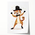Boys Wall Art Prints - Playful Cheetah Kids Room Art Decor